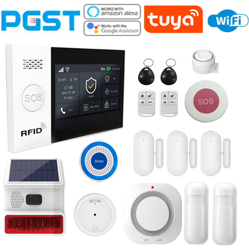 Home Automation Diy Kit - PGST - 433 MHz対応のホームアラームシステムキット、自宅保護用DIYセキュリティアラームシステム、盗難警報、モーションセンサー、PG107