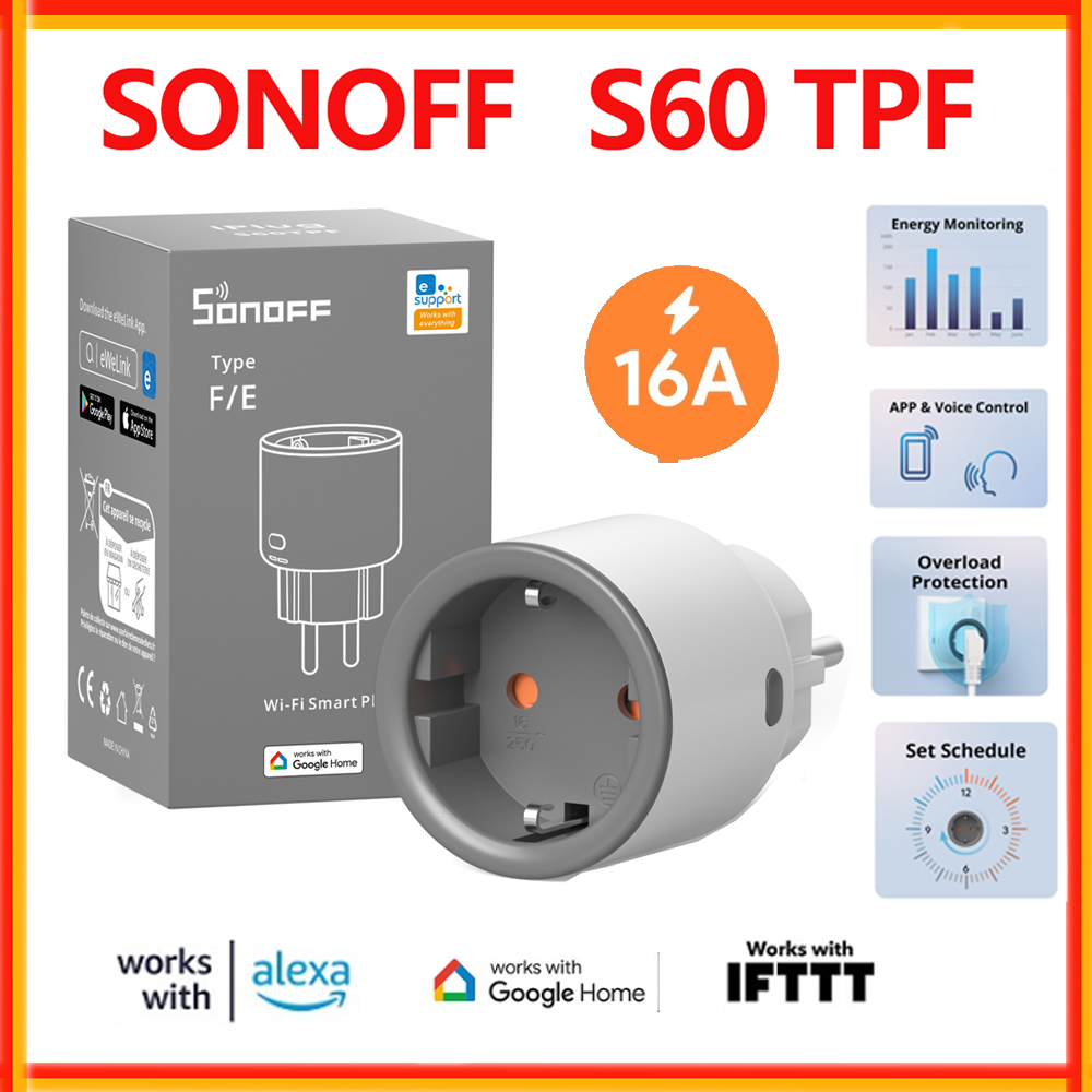 Sonoff Basic Switch - SONOFF S60 TPF EU Wifi スマートプラグ