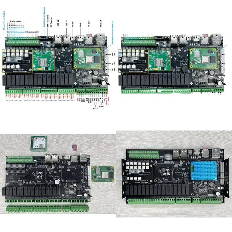 Home Automation Raspberry Pi - Kincony Server16 Raspberry Pi IoTゲートウェイ ホームオートメーションセキュリティキット