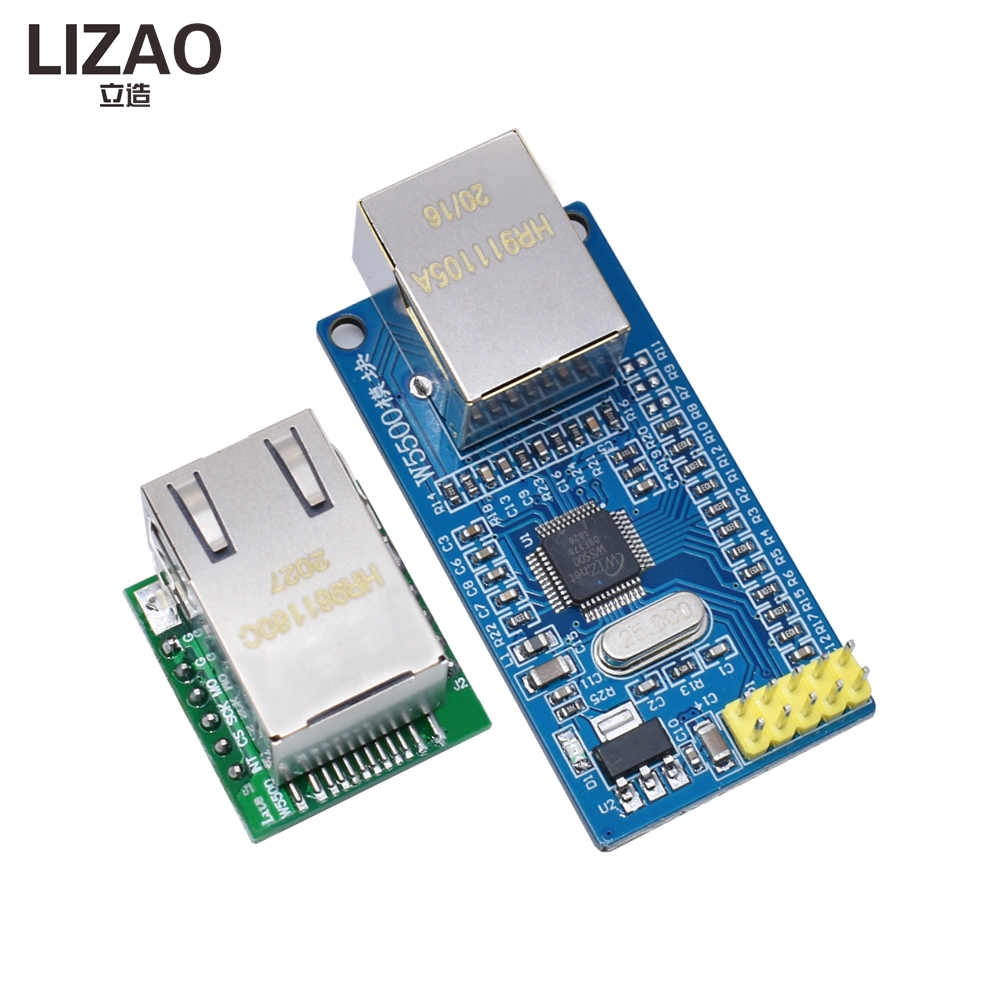 Ethernet Module W5500 - LIZAO W5500 イーサネットネットワークモジュール、51/STM32 開発用 TCP/IP プロトコル