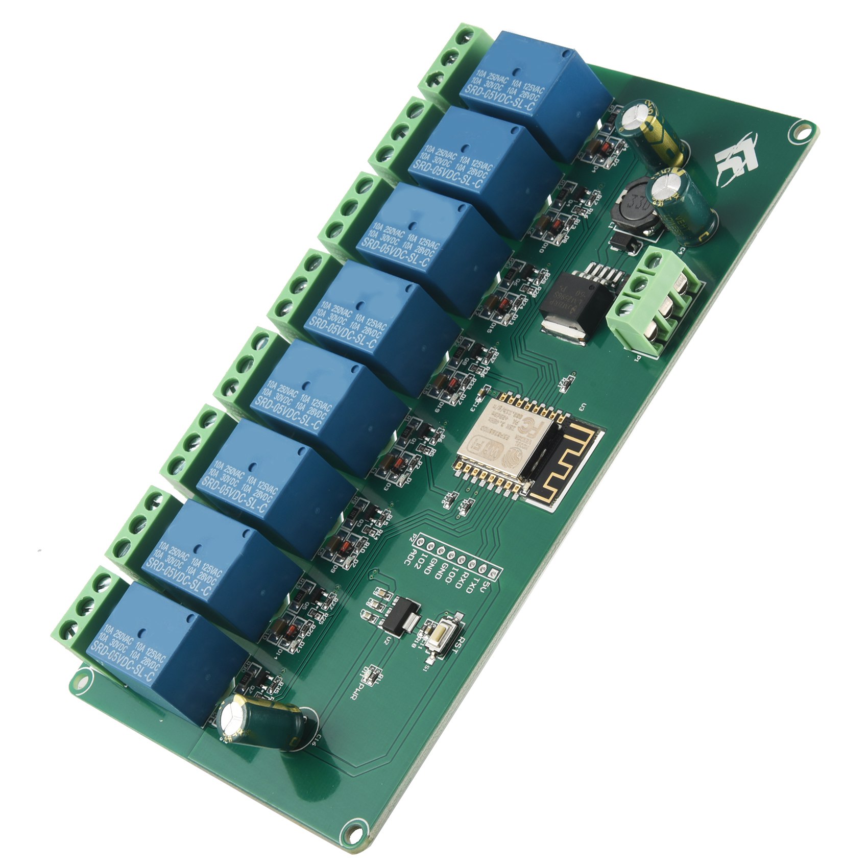 (ABDH) ESP8266 WIFI 8 チャンネルリレー - Relay 8 Channel Board のレビューと価格