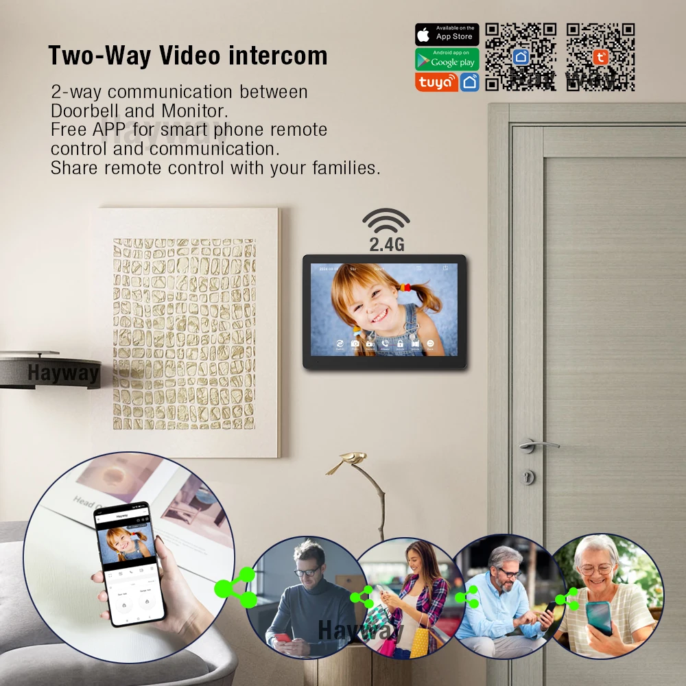 Hayway-スマートビデオインターホンシステム,モバイル検 - Smart Doorbell Wired のレビューと価格