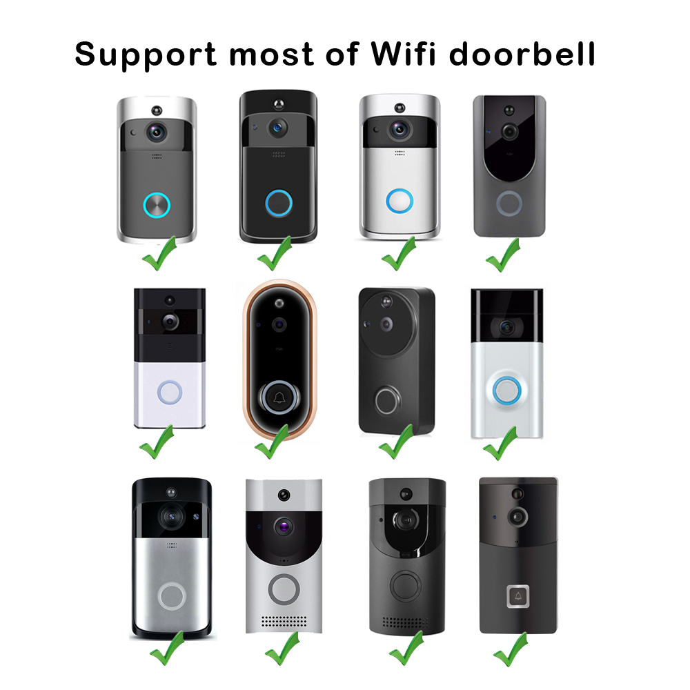 18V AC 変圧器充電器リング Wifi スマートビデオド - Smart Doorbell Wired のレビューと価格