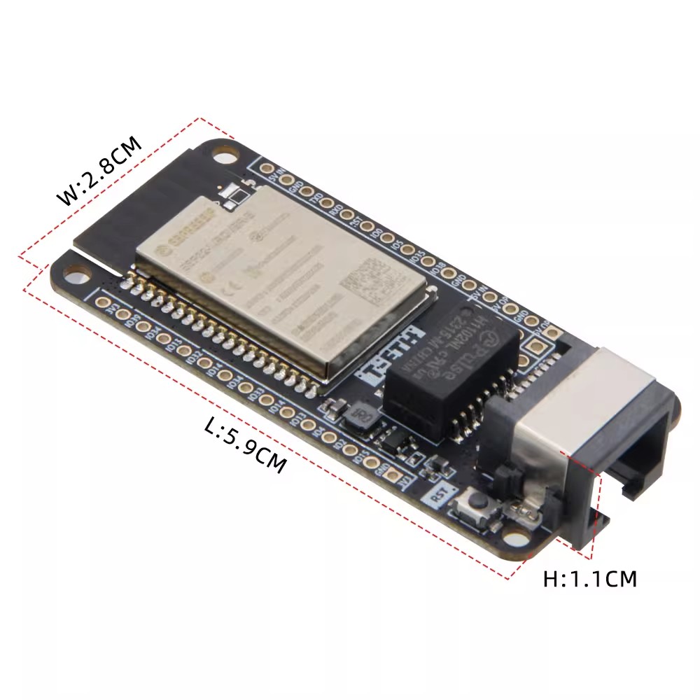 LILYGO T‑ETH‑Lite開発ボード、ESP32/E - Ethernet Module W5500 のレビューと価格